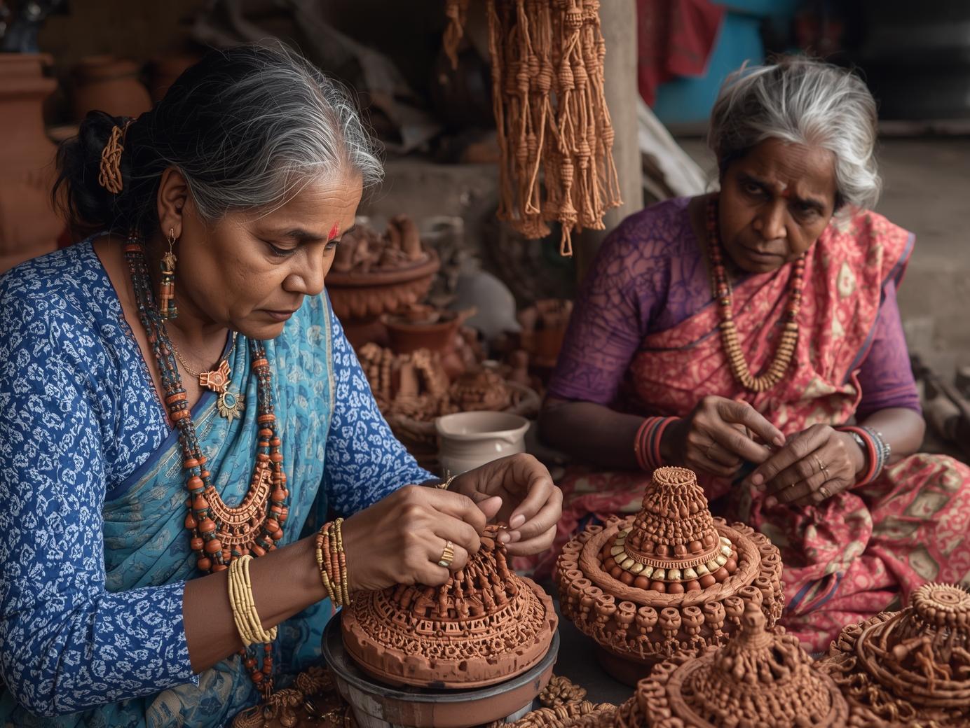 Eastern India artisan at work